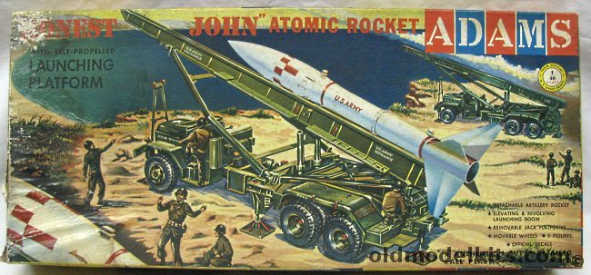 Adams 1/40 Honest John Rocket with Launcher and Truck, K150-198 plastic model kit